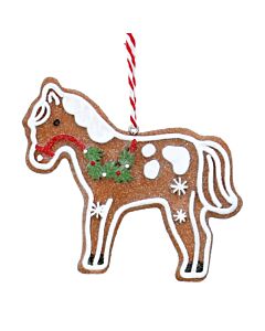 Gisela Graham Gingerbread Horse Resin Tree Decoration